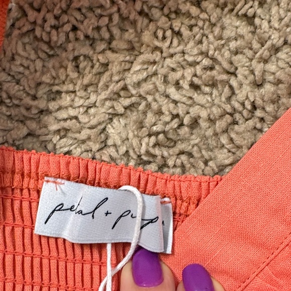 Coral Ruffled Dress by Petal and Pup - Picture 6 of 6